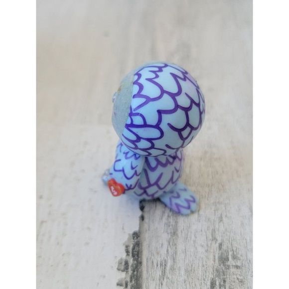 Ty Beanie Baby purple owl toy figure glitter - Picture 3 of 6